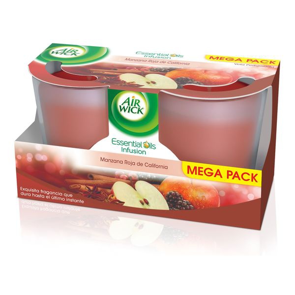 Air Wick  Red California Apple Aromatic Candle (Pack of 2)