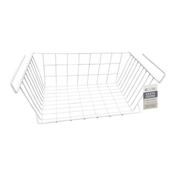 Basket for Kitchen Shelf Confortime White