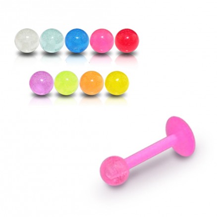 UV Labret 6 To 10mm With 3mm UV Fancy Balls