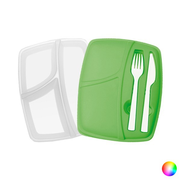 Compartment Lunchbox with Cutlery (800 ml) 144293