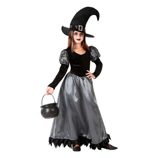 Costume for Children 112209 Witch Black Grey (2 Pcs)