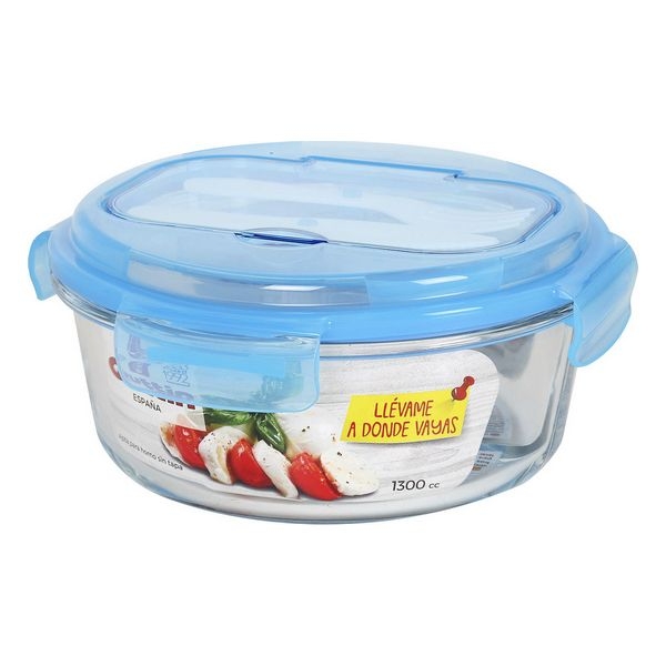 Lunchbox with Cutlery Comparment Quttin 1300 cc ( 21 x 9,5 cm)