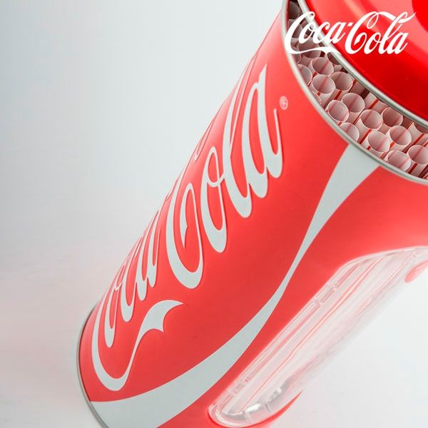 OUTLET Coca-Cola Straw Container (No packaging)