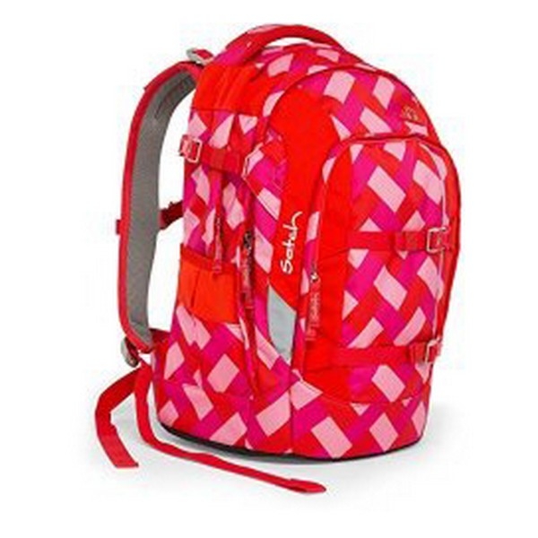 School Bag Eco Ergobag SAT-SIN-001-9D0 Red Pink (30 X 22 x 45 cm)