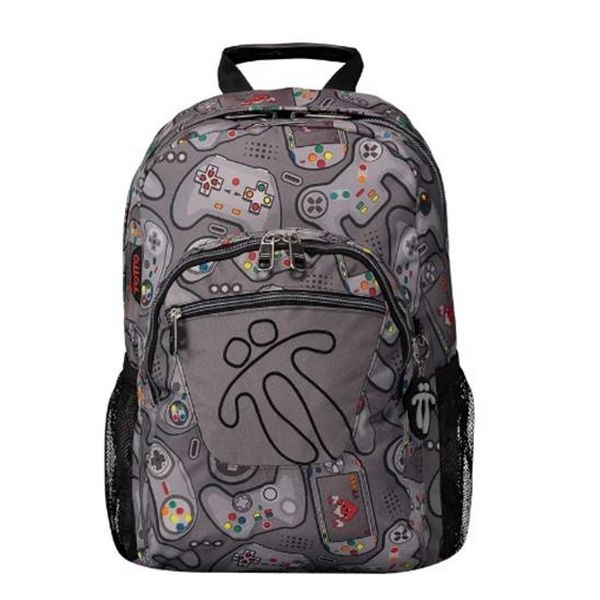 School Bag Game Totto Acuareles Grey (44 X 35 x 14 cm)