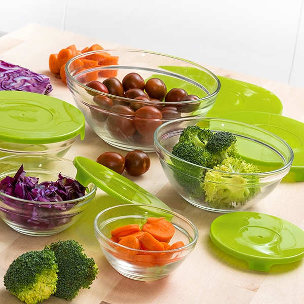 Set of 5 lunch boxes Glass Eh