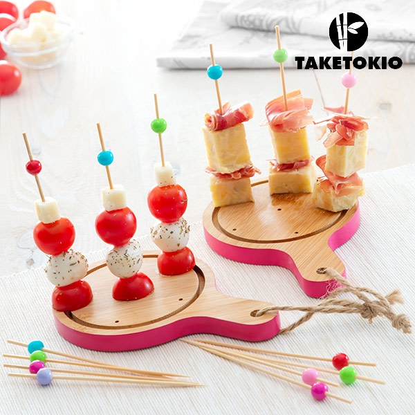 Take Tokio Bamboo Mini Board Tapas Set (16 Pieces)