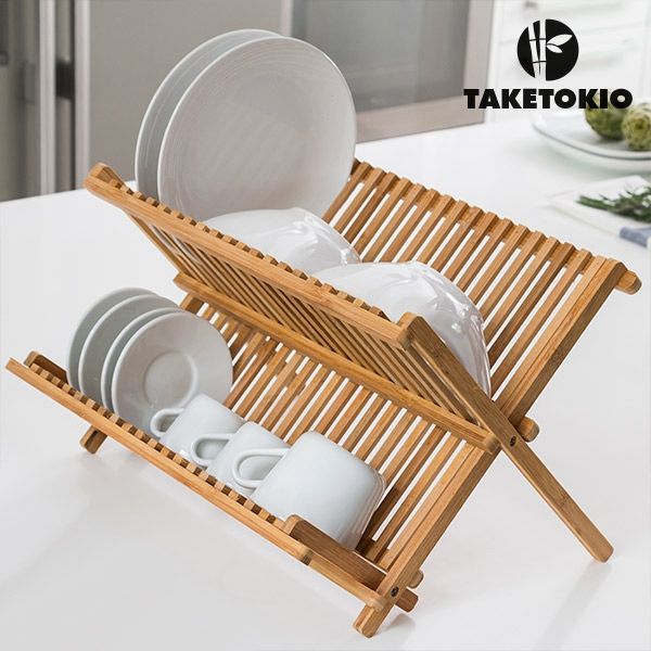 TakeTokio Bamboo Dish Drainer
