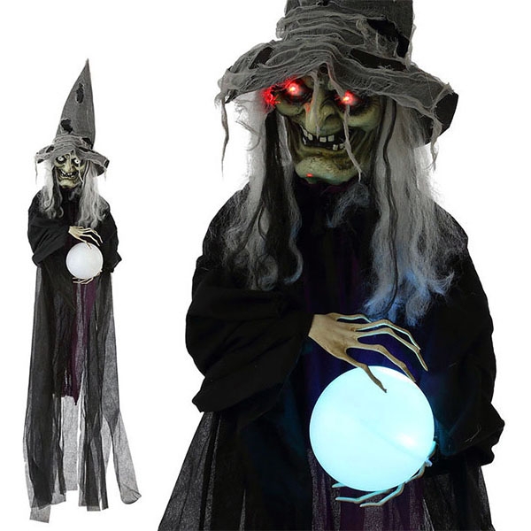 Witch pendant Halloween 119147 Black (183 Cm)