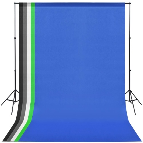  Photo Studio Set: 5 Colorful Backgrounds & 2 Umbrellas