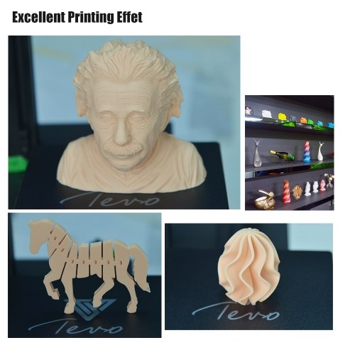 TEVO Michelangelo Desktop Fully Assembled 3D Printer Aluminum Frame Titan Extruder Work with PLA TPU