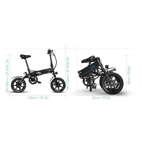 FIIDO D1 14 Inch Folding Power Assist Eletric Bicycle
