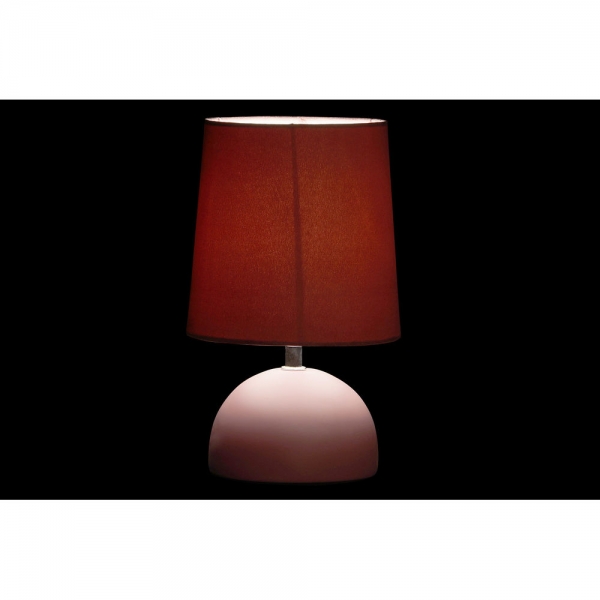 Desk lamp DKD Home Decor Blue Brown Pink Cotton Stoneware 25W 220 V (3 pcs) (16 x 16 x 27 cm)