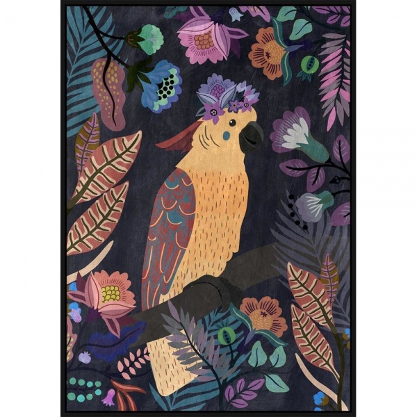 Painting DKD Home Decor Parrot (2 pcs) (103 x 4.3 x 143 cm)