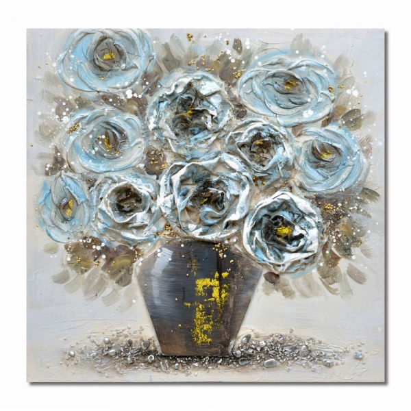 Painting DKD Home Decor Vase (60 x 3 x 60 cm) (2 pcs)